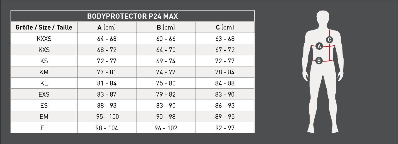 SWING Bodyprotector P24 Max, schwarz, Erwachsene