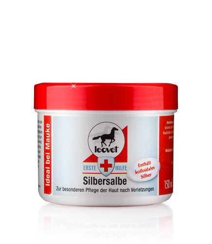 LEOVET Silbersalbe -150 ml- Zur besonderen Pflege der Haut nach Verletzungen. Ideal bei Mauke