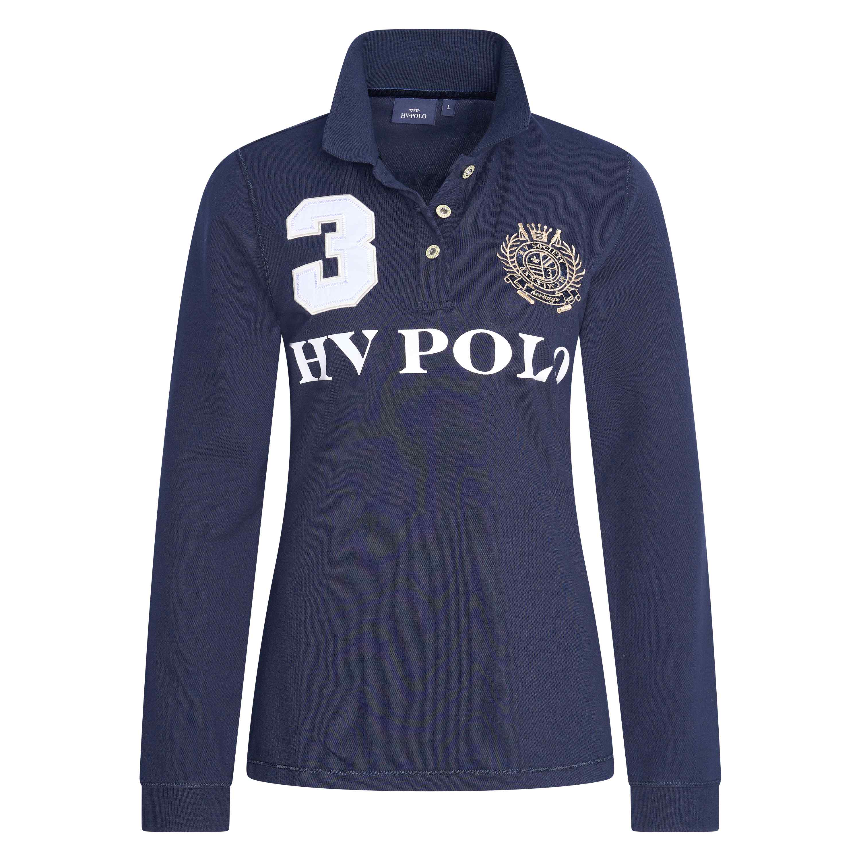 HV Polo Damen Polo shirt FAVOURITAS EQ lange Ärmel