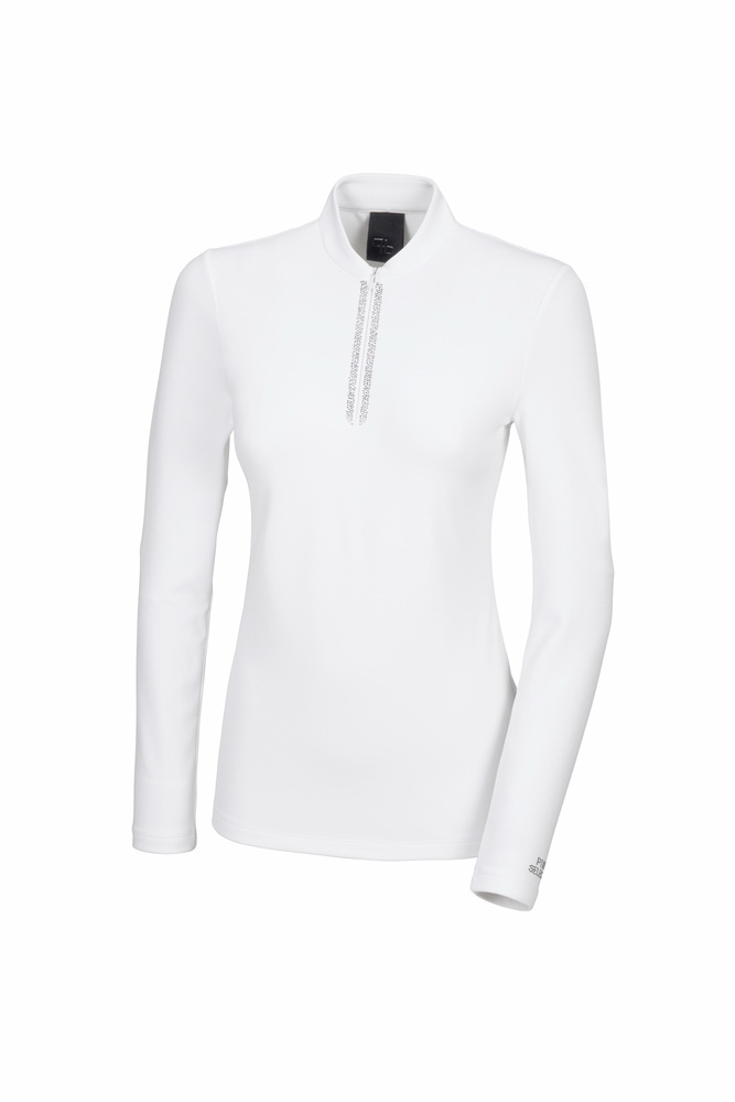 PIKEUR Damen Shirt ZIP SHIRT mit Strass Selection Herbst/Winter 2023/2024